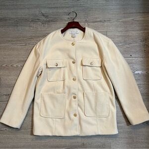 Rachel Zoe Cream Pea Coat